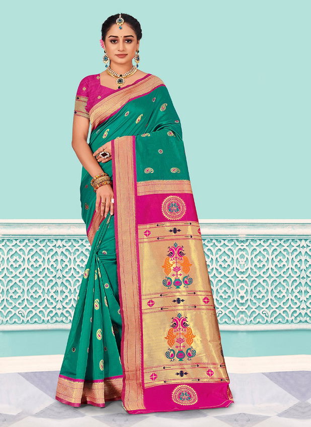 Riwazo Pihu Festive Wear Paithani Wholesale Pure Silk Sarees Catalog
